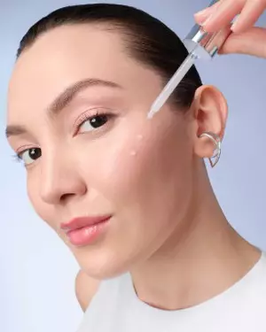 visual de belleza Lancome, ilustracion de reparacion
