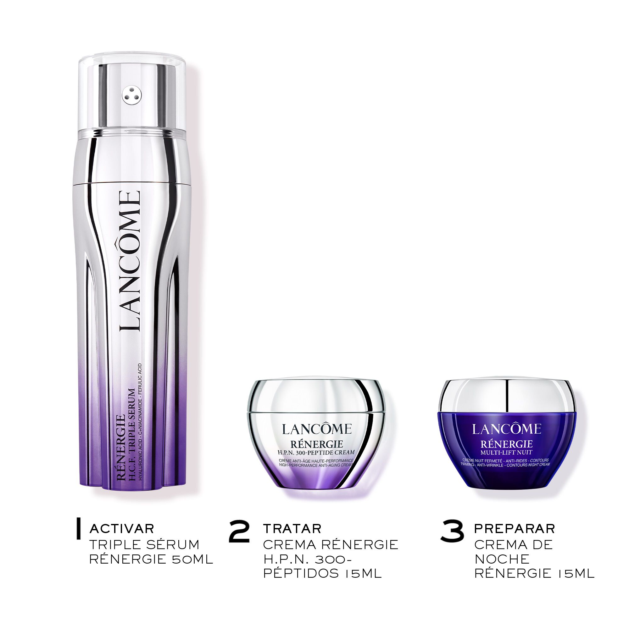 SET DE CUIDADO FACIAL RENERGIE H.C.F. TRIPLE SERUM 50ML - EDICION LIMITADA DIA DE LA MADRE