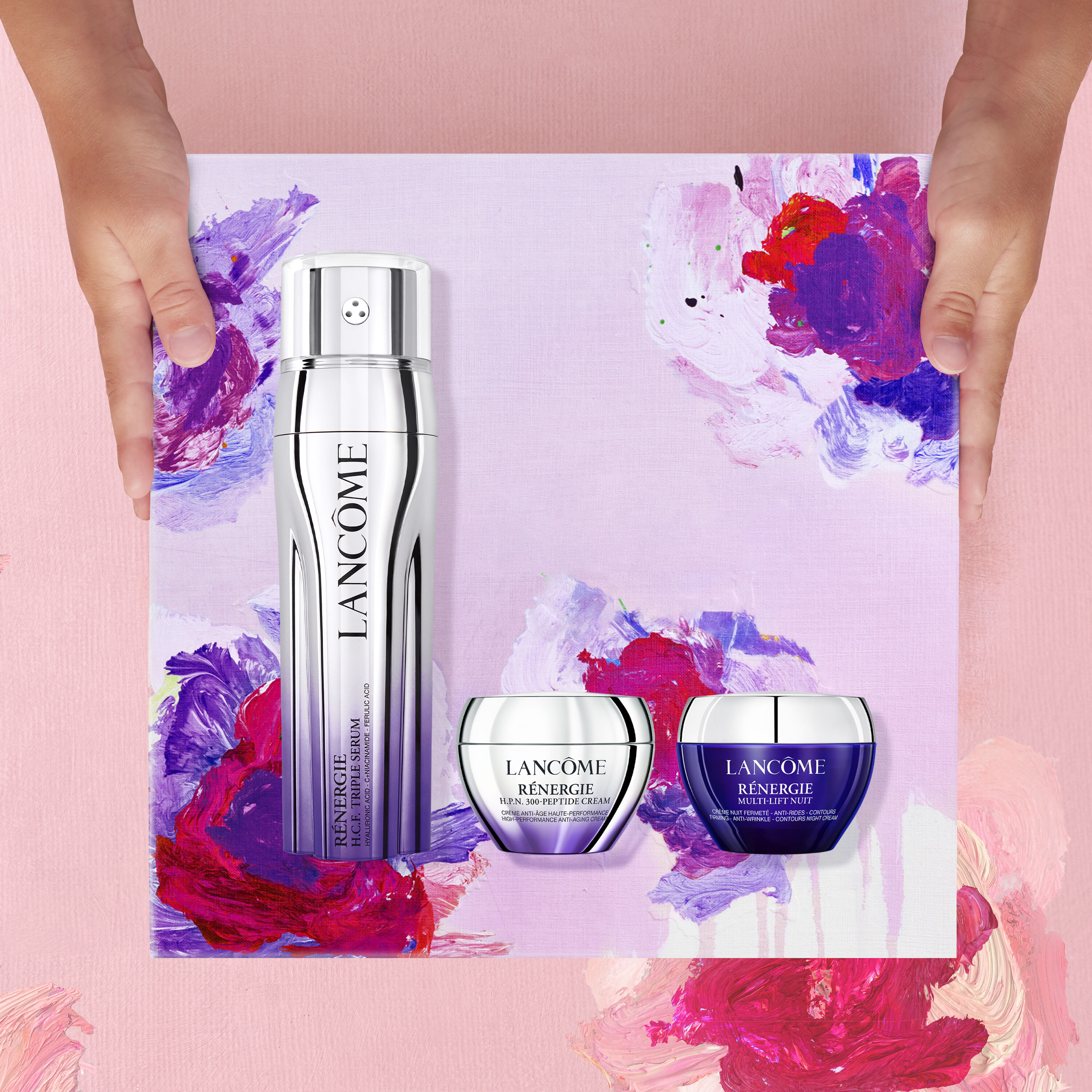 SET DE CUIDADO FACIAL RENERGIE H.C.F. TRIPLE SERUM 50ML - EDICION LIMITADA DIA DE LA MADRE